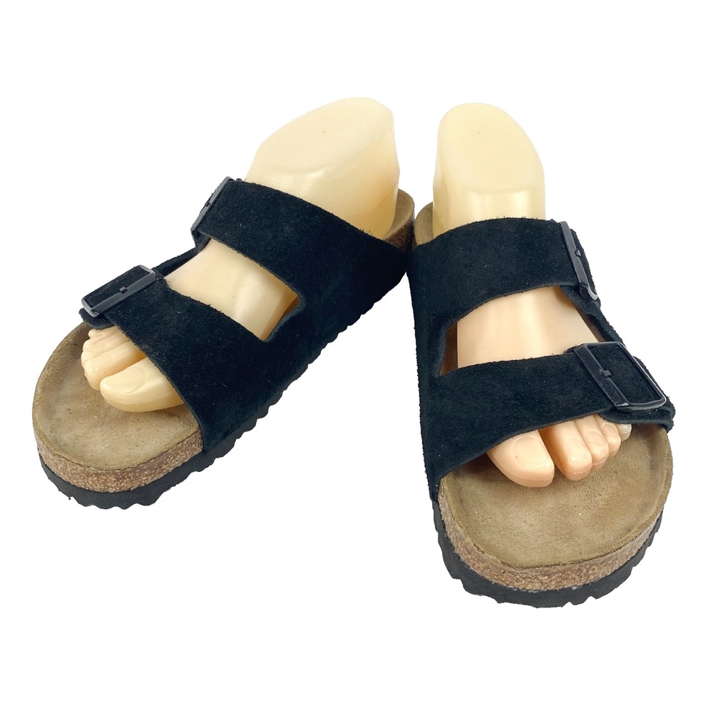 Birkenstock Suede Leather Sandals Women's 9 Soft Footbed "Arizona" 40 Worn Once!